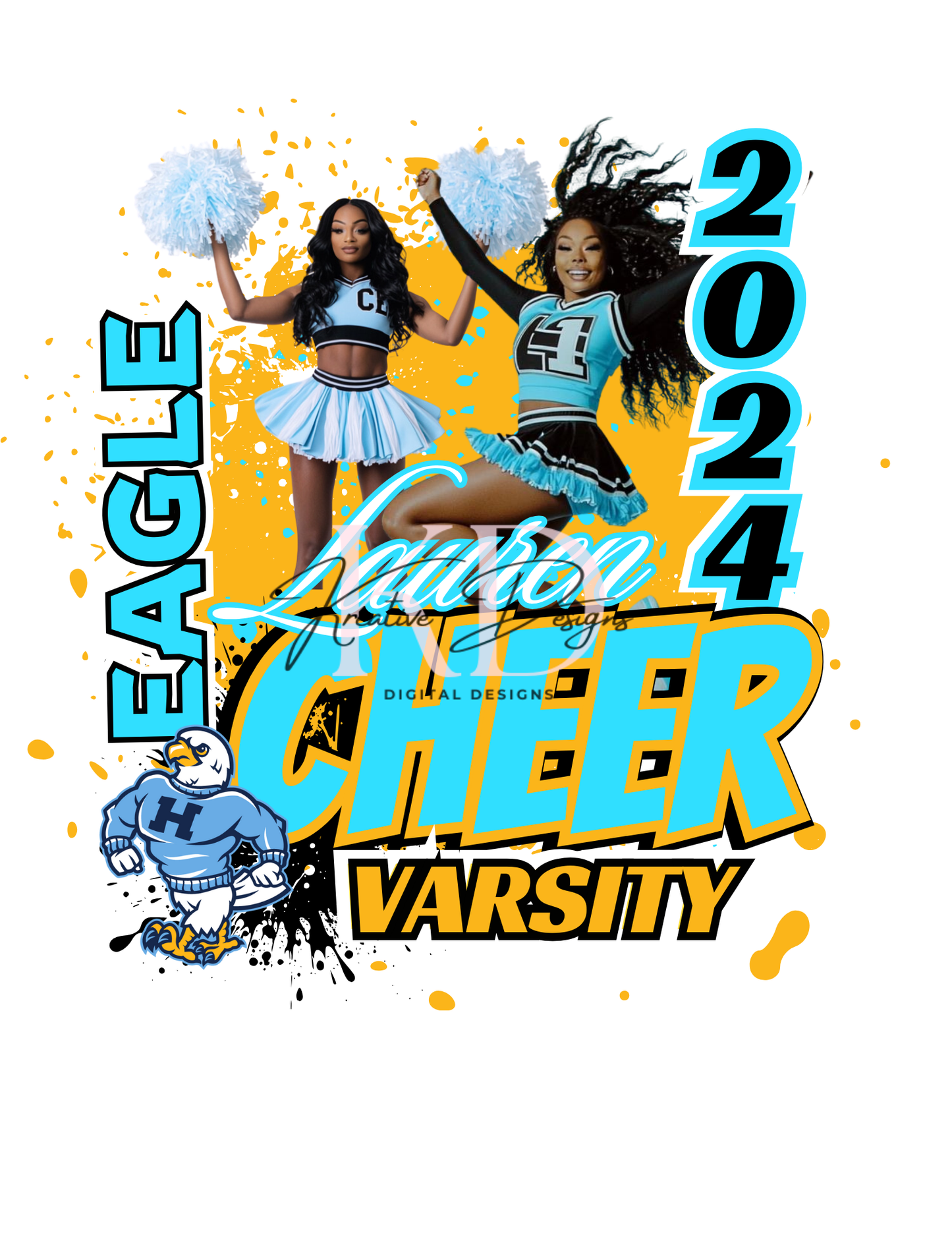 Cheerleading Designs Canva Editable Templates