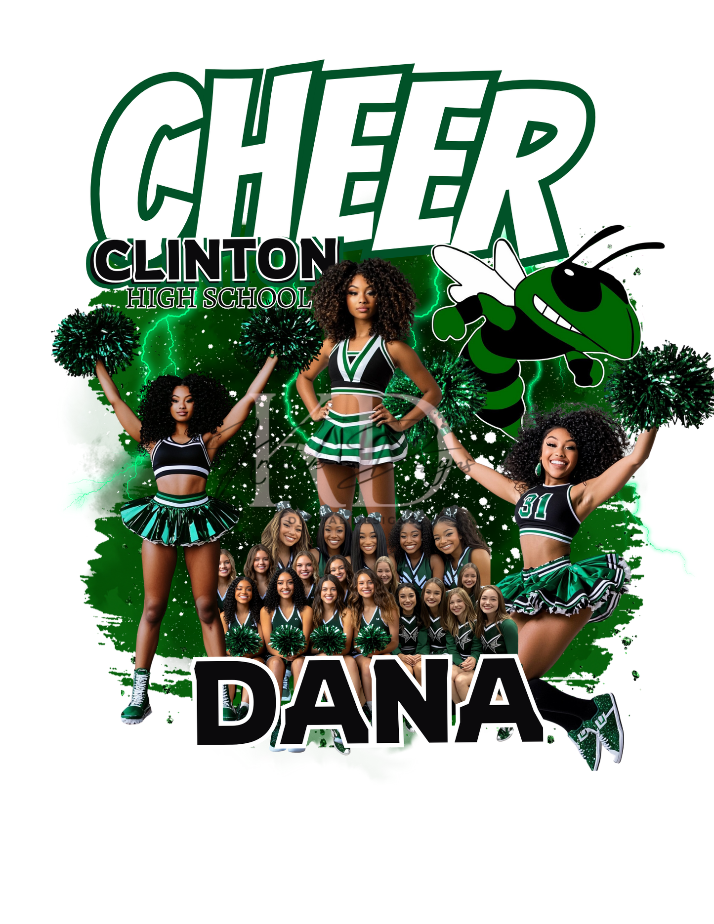 Cheerleading Designs Canva Editable Templates