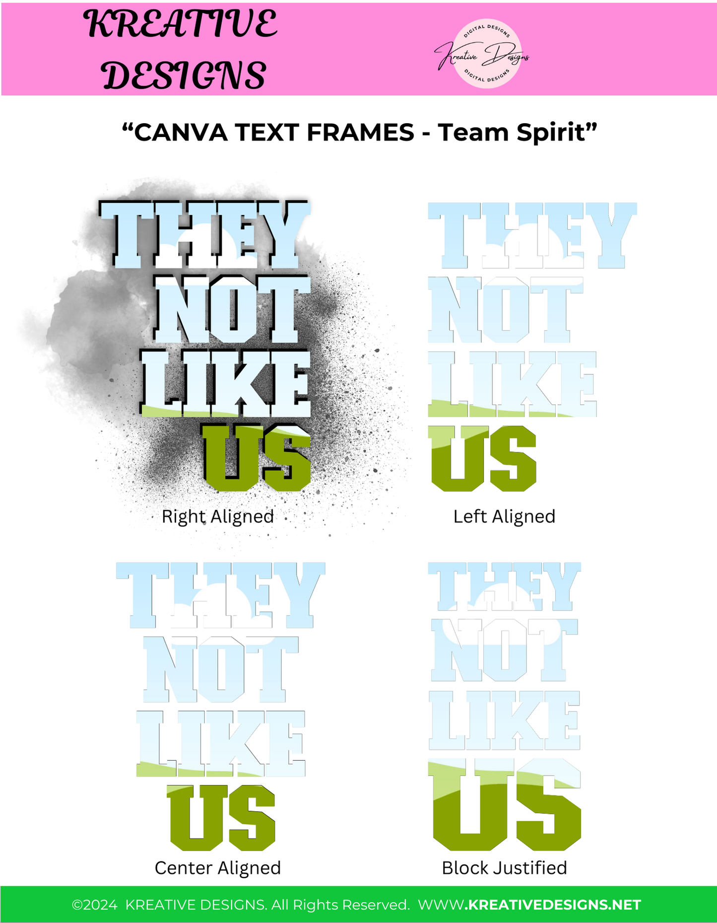 THEY NOT LIKE US Canva Editable Templates