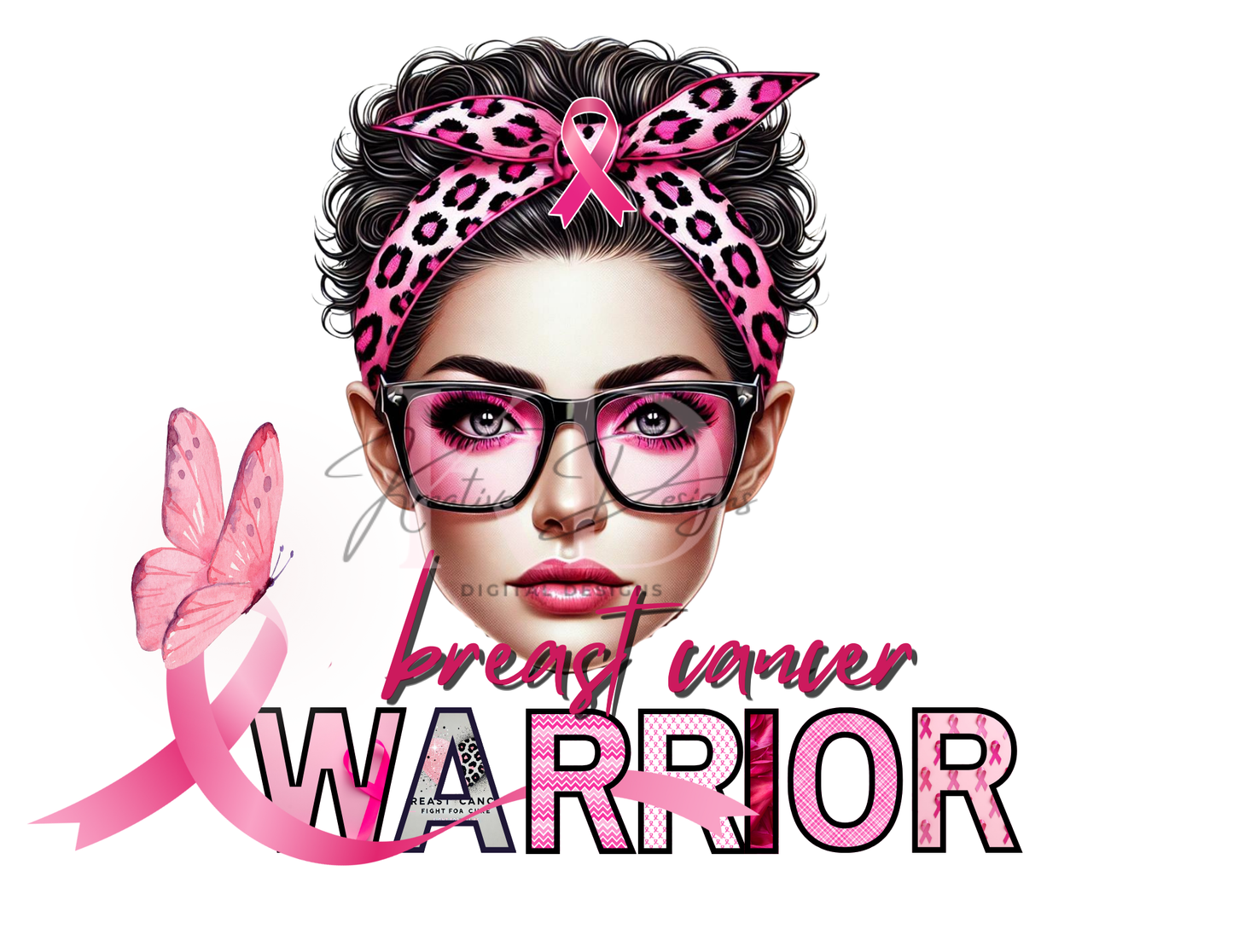 Caucasian Awareness Warriors Canva Editable Templates