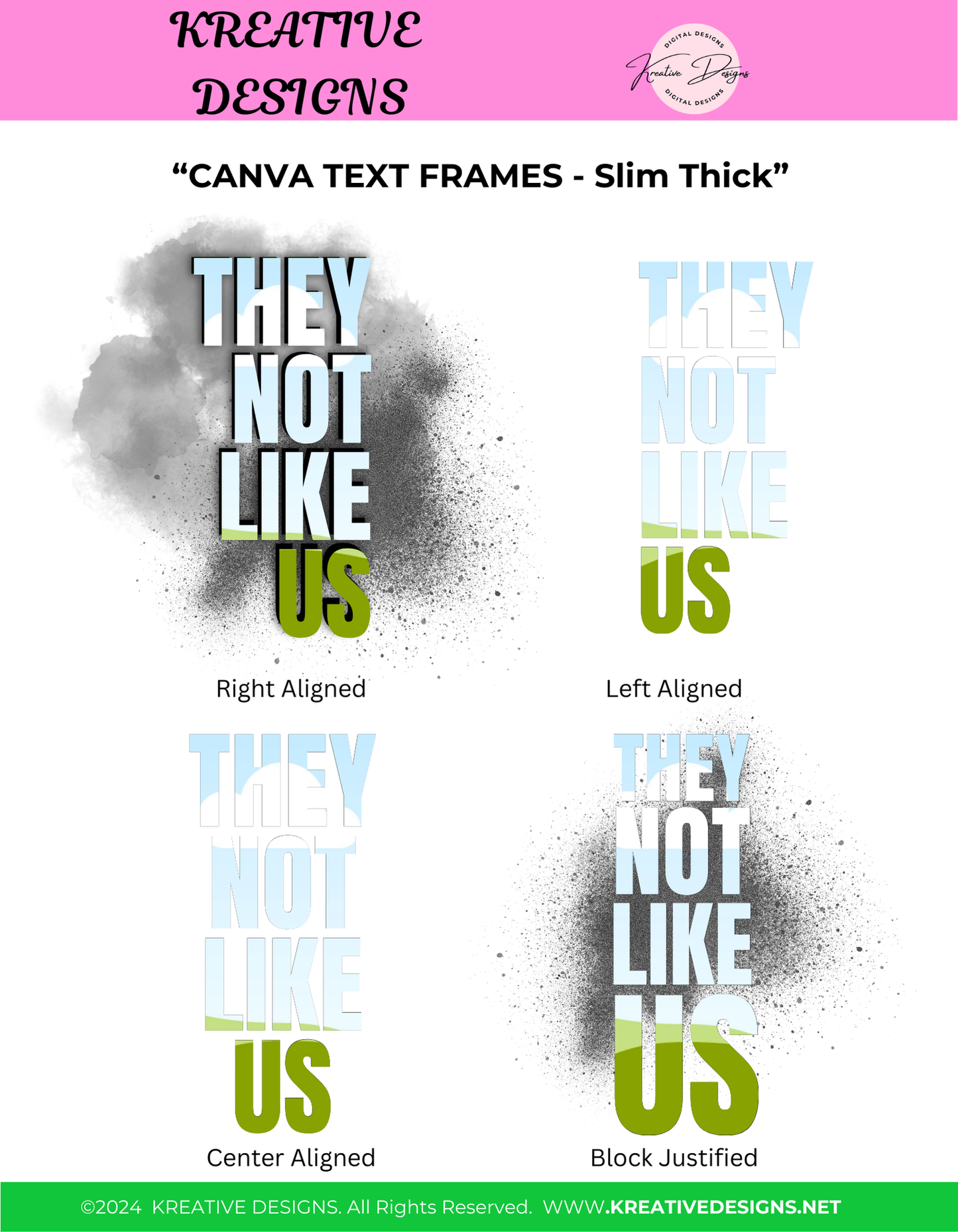 THEY NOT LIKE US Canva Editable Templates