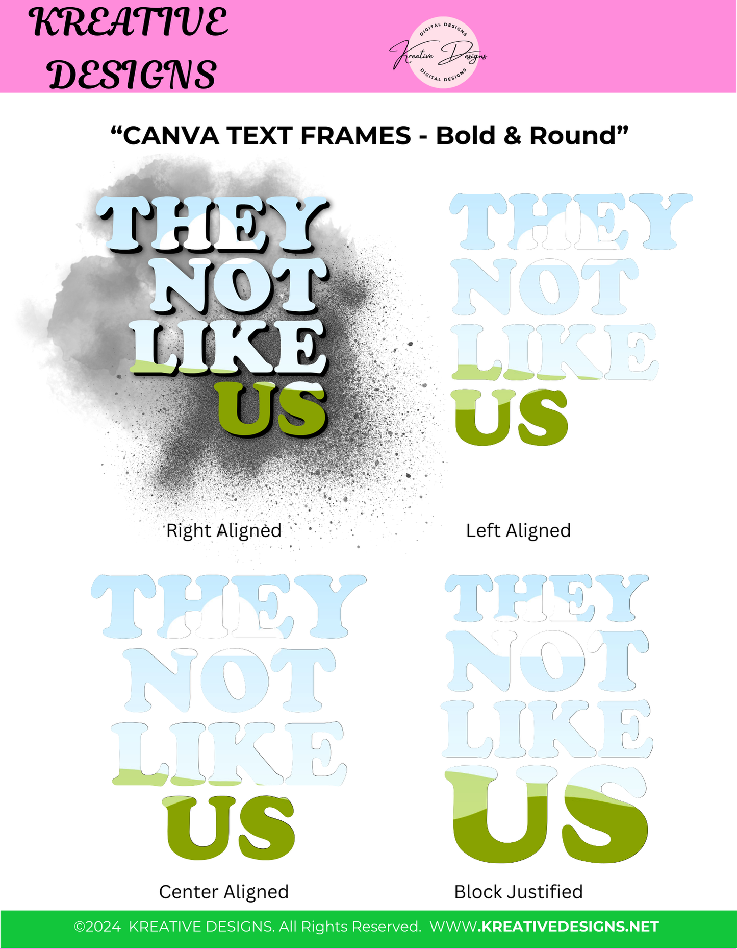 THEY NOT LIKE US Canva Editable Templates
