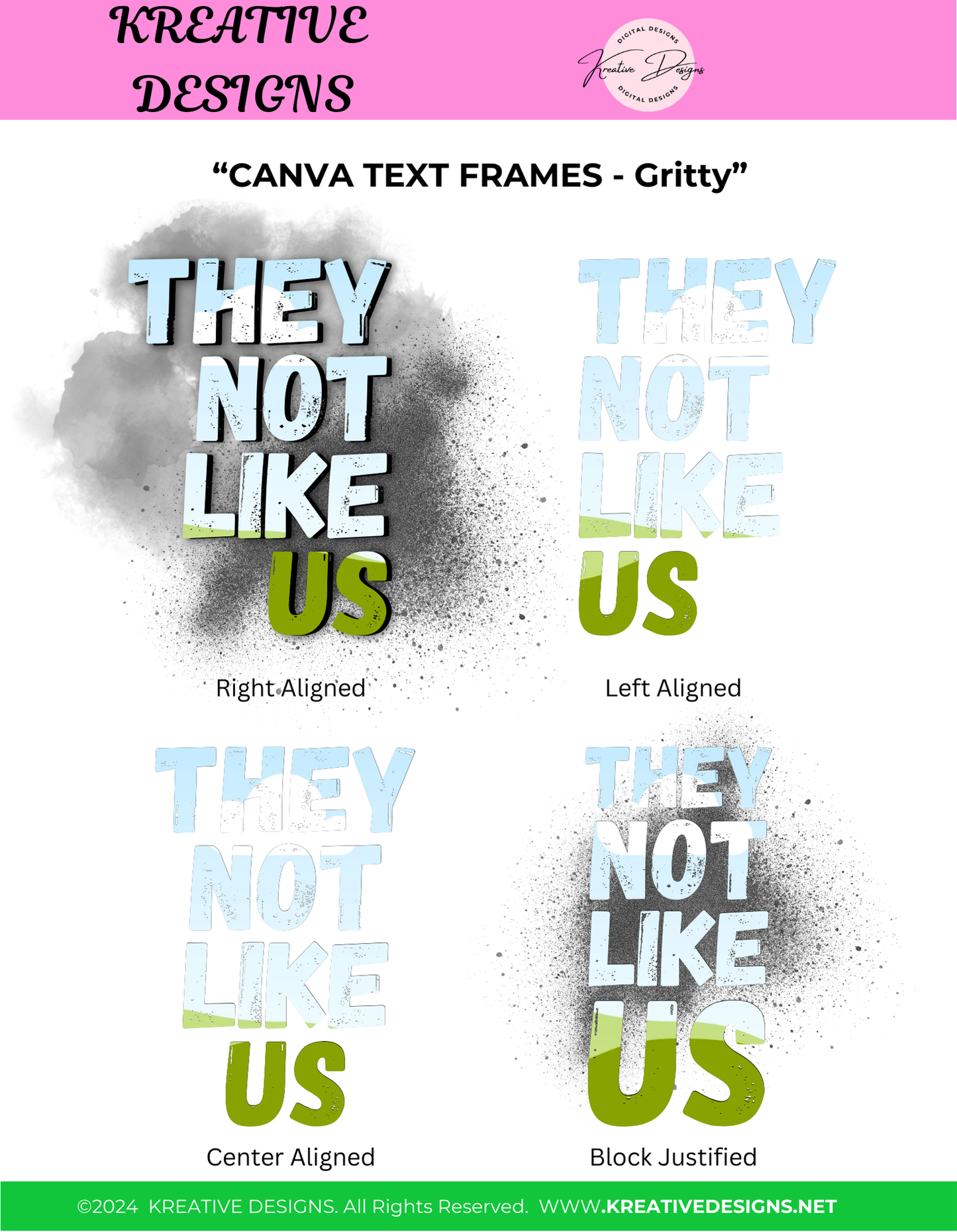 THEY NOT LIKE US Canva Editable Templates