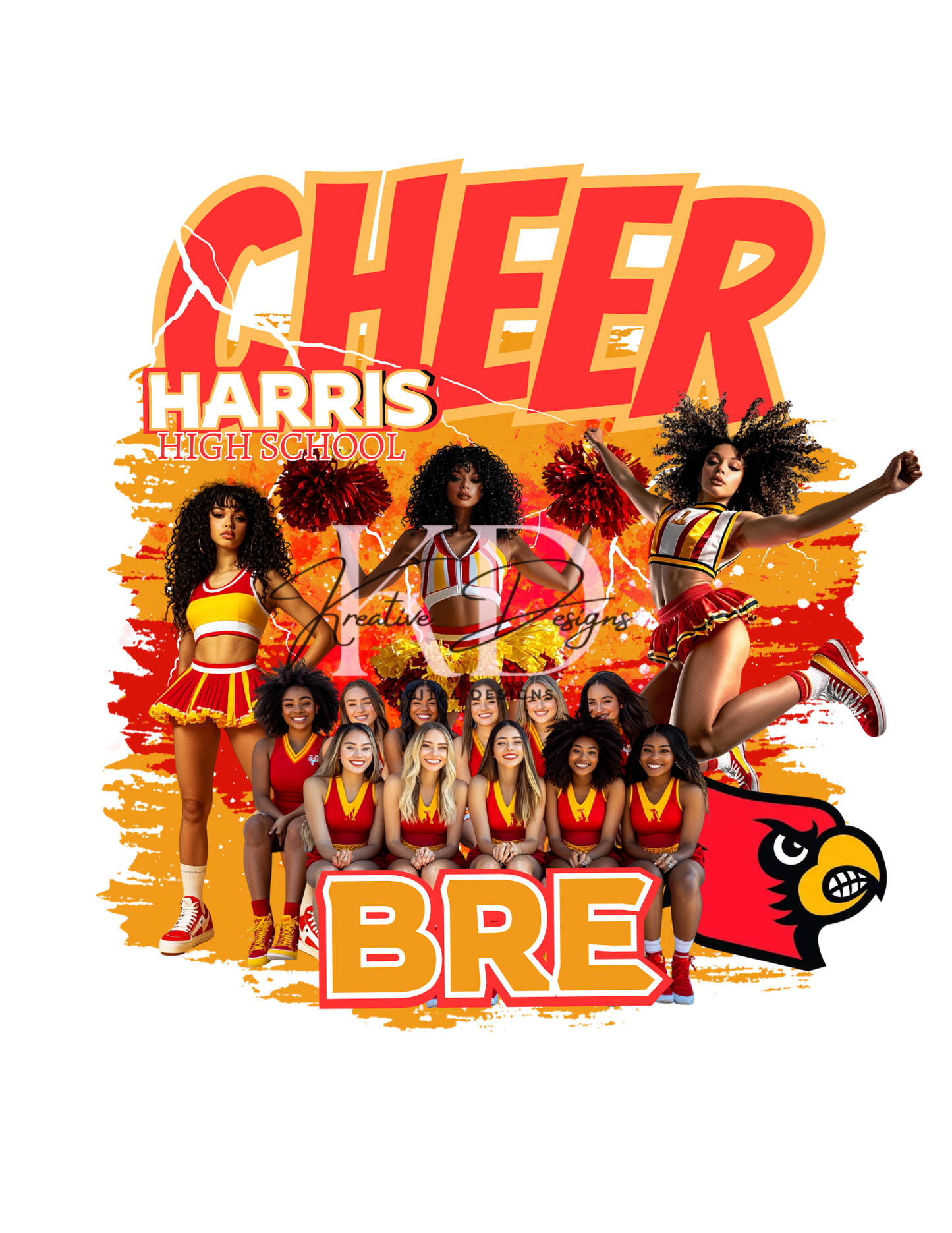 Cheerleading Designs Canva Editable Templates