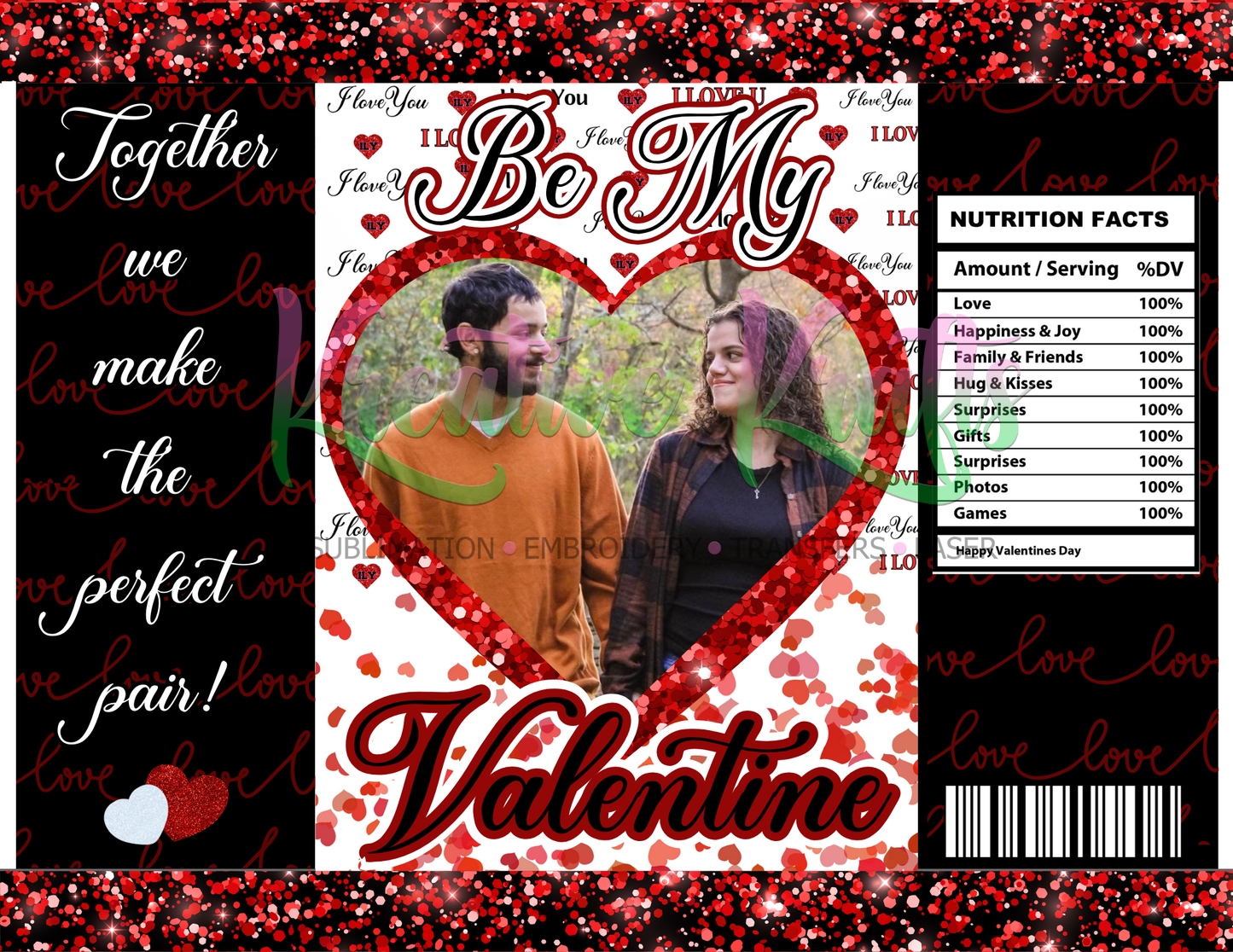Valentines Day Ediitable Party Favor Canva Design DIGITAL DOWNLOAD ONLY