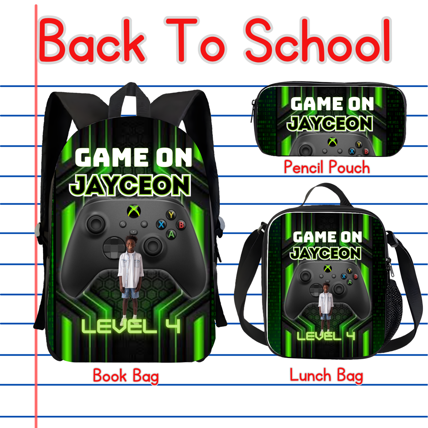 Video Game Back to School Canva editable image