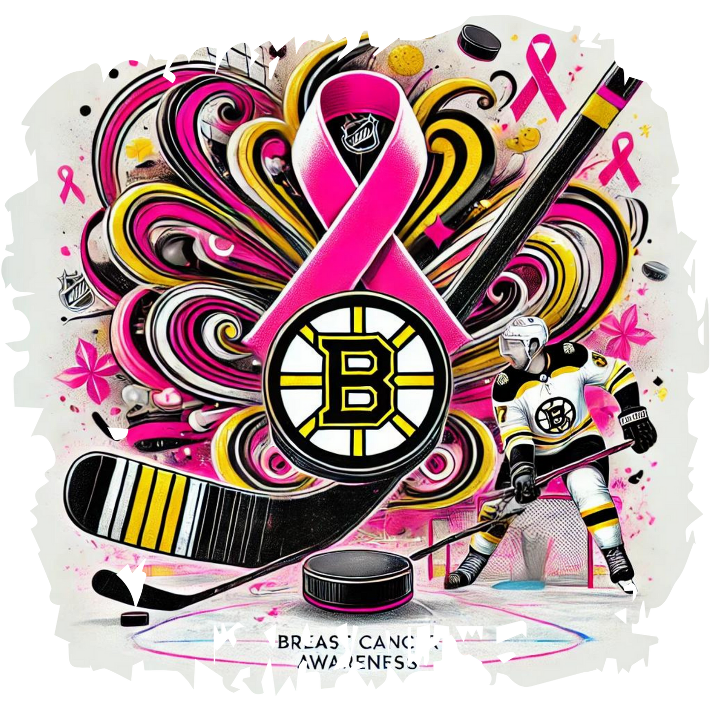 Bruines Breast Cancer Support PNG Design