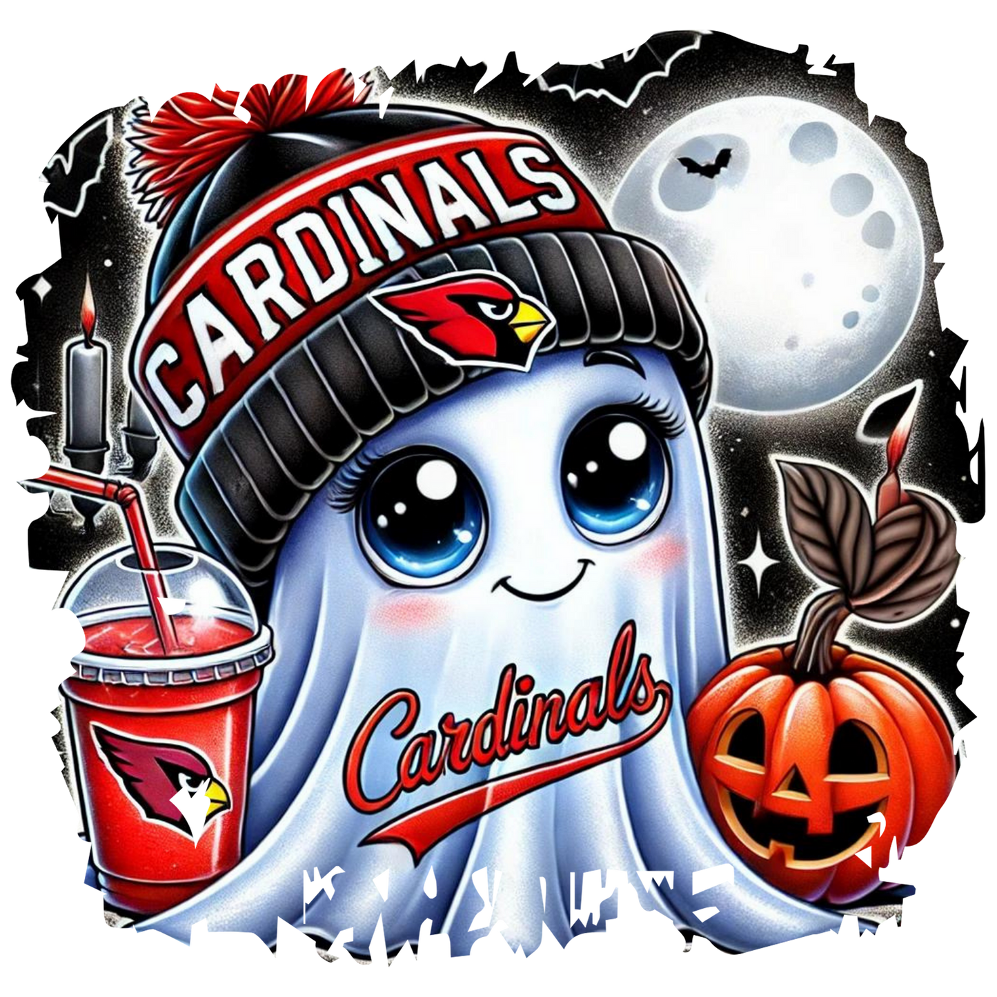 Cardinals Halloween Design PNG Design