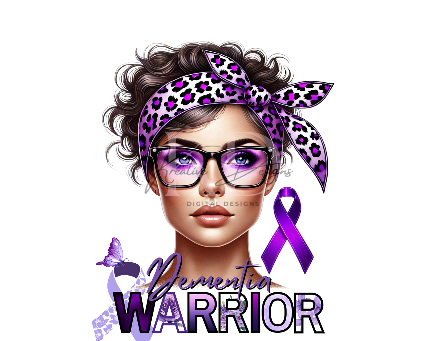 Caucasian Awareness Warriors Canva Editable Templates