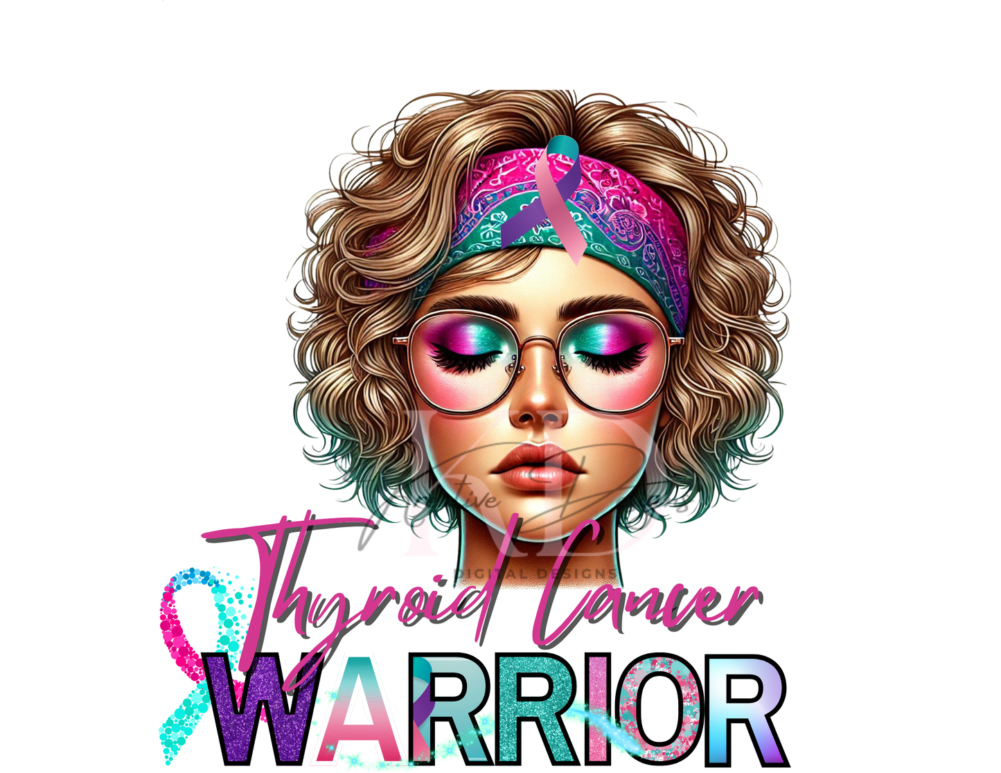 Caucasian Awareness Warriors Canva Editable Templates