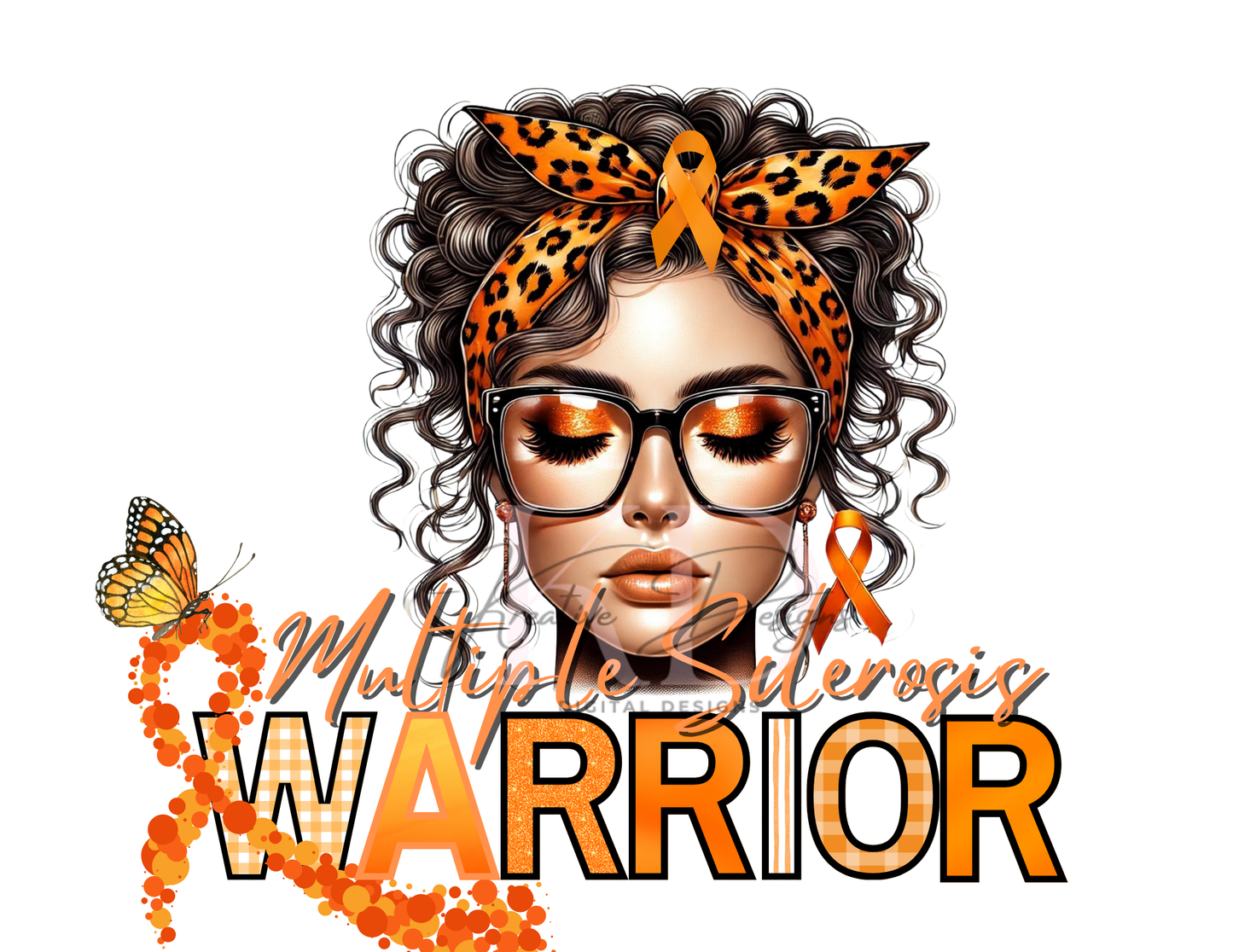 Caucasian Awareness Warriors Canva Editable Templates