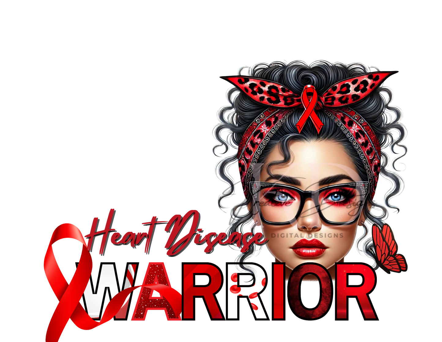 Caucasian Awareness Warriors Canva Editable Templates