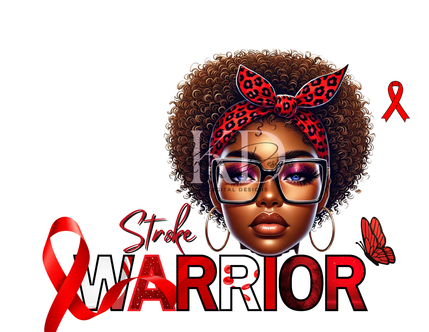 African American Awareness Warriors Canva Editable Templates