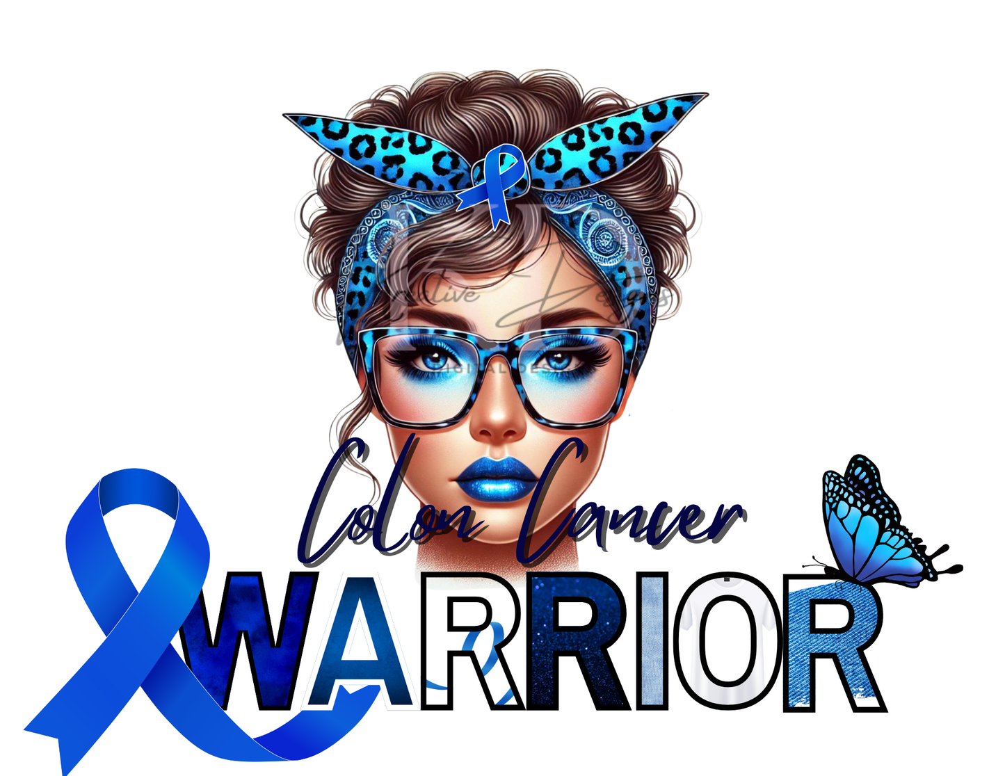 Caucasian Awareness Warriors Canva Editable Templates