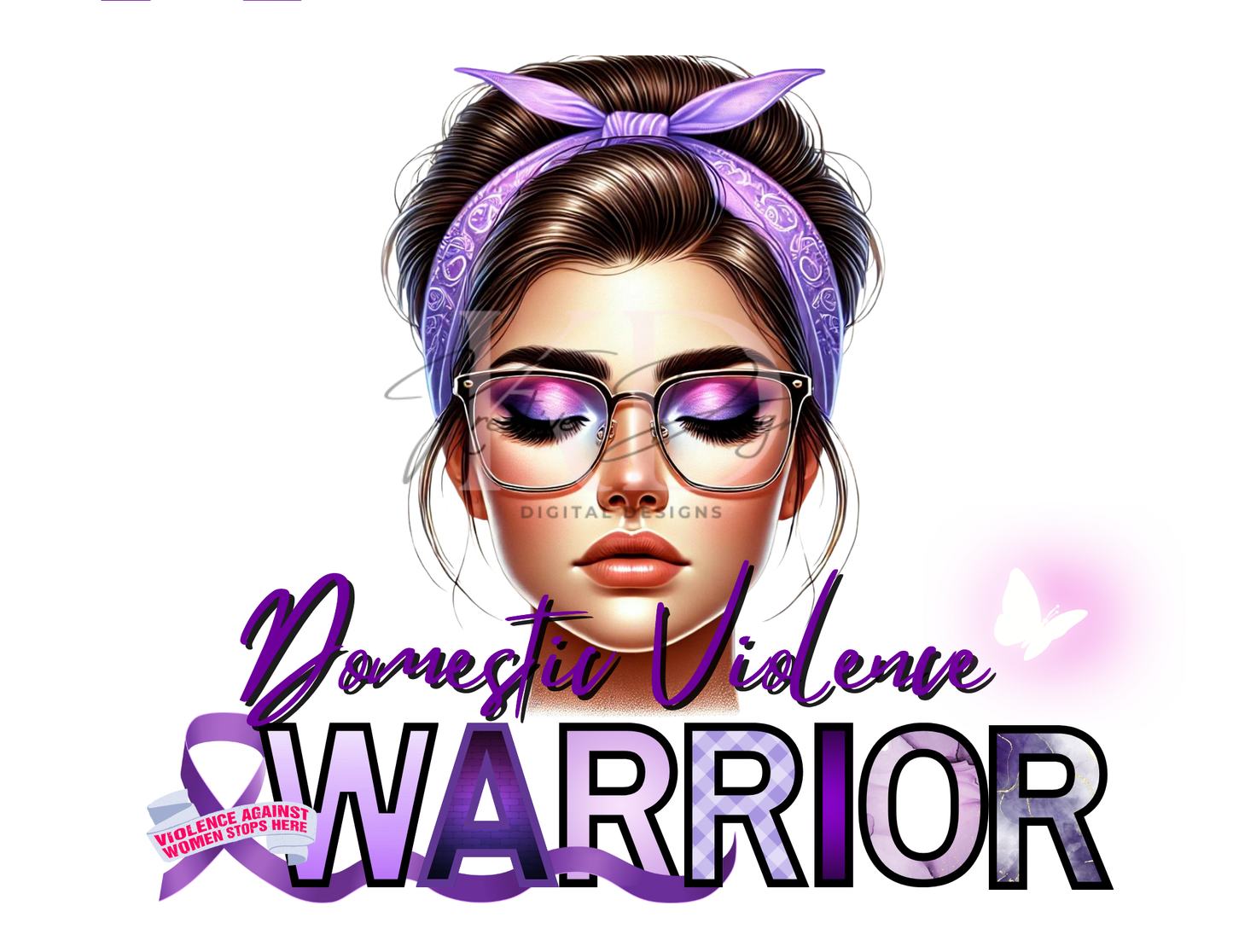 Caucasian Awareness Warriors Canva Editable Templates