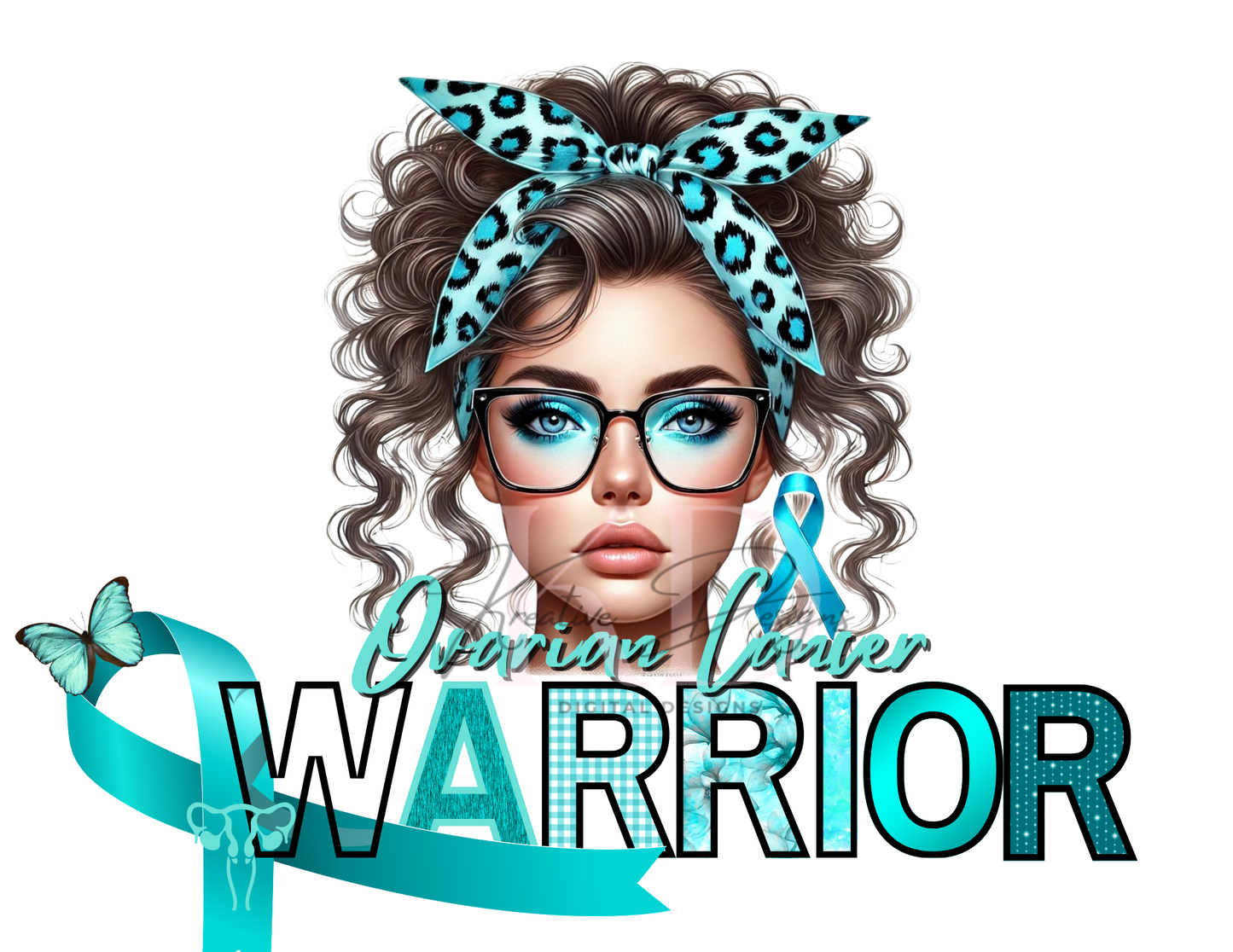 Caucasian Awareness Warriors Canva Editable Templates