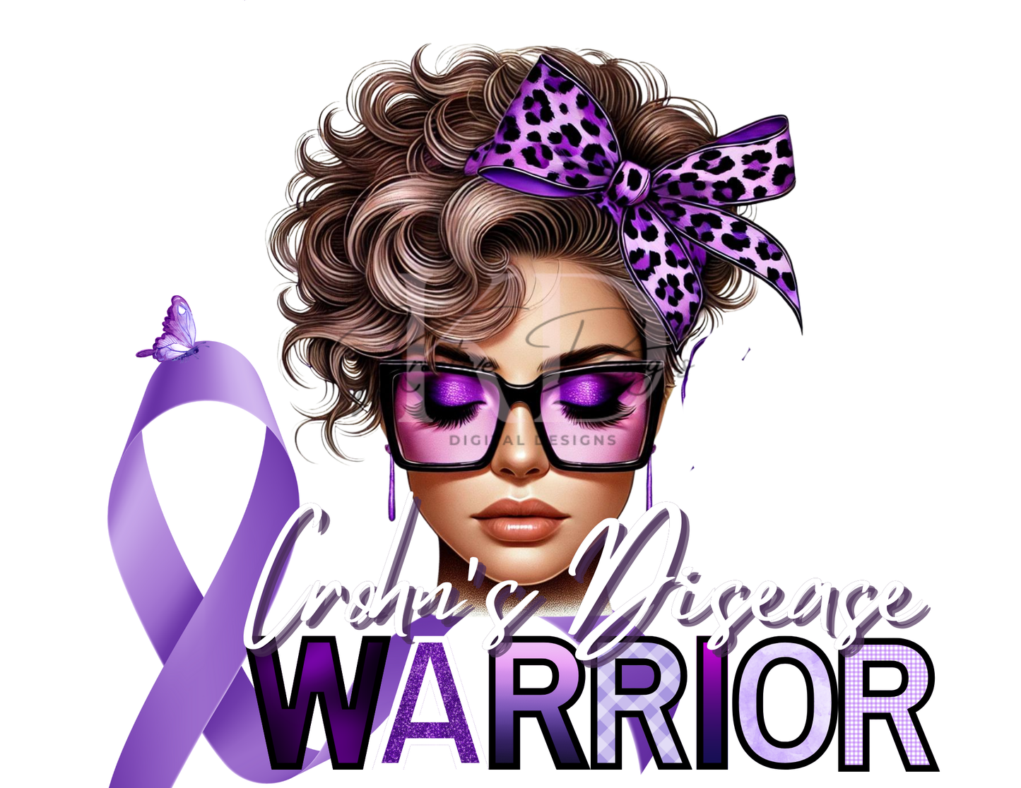 Caucasian Awareness Warriors Canva Editable Templates