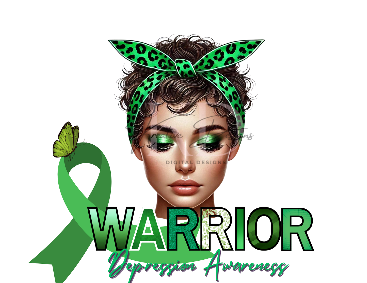 Caucasian Awareness Warriors Canva Editable Templates