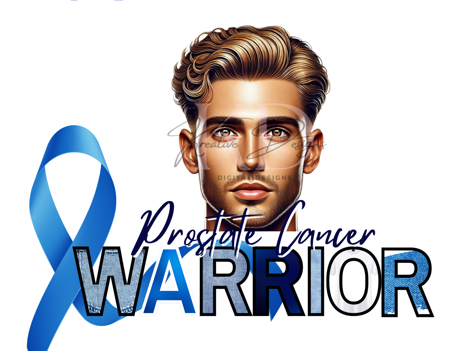 Caucasian Awareness Warriors Canva Editable Templates