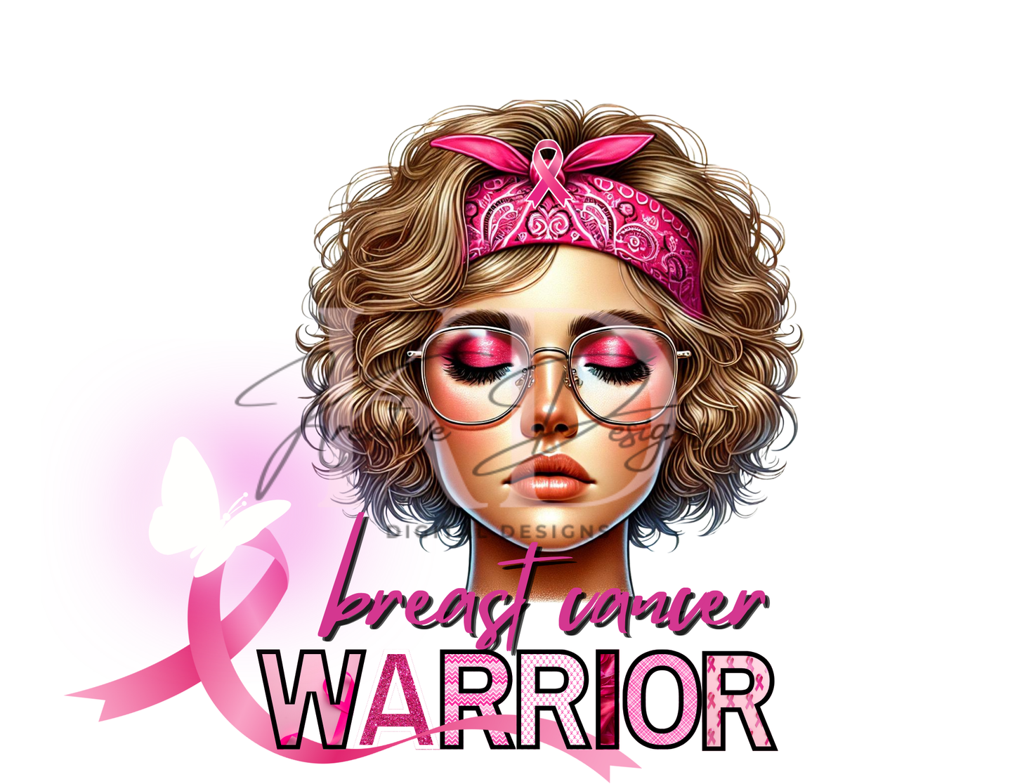 Caucasian Awareness Warriors Canva Editable Templates