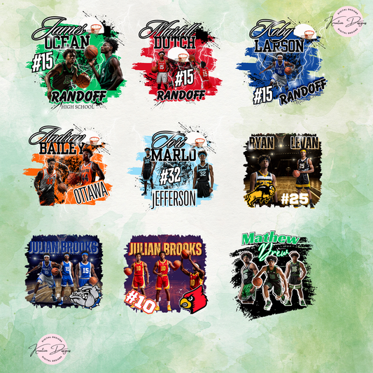 Basketball Designs Canva Editable Templates