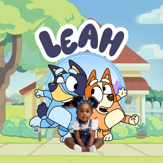 Bluey Back to School Canva editable image