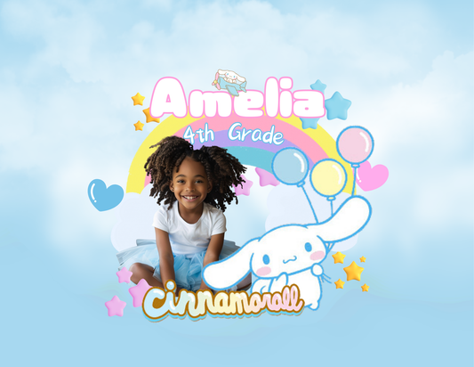 Cinnamoroll  Back to School Canva editable image