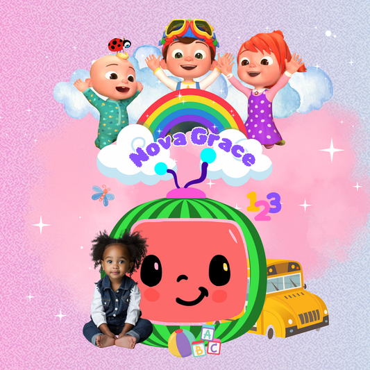 Cocomelon Back to School Canva editable image