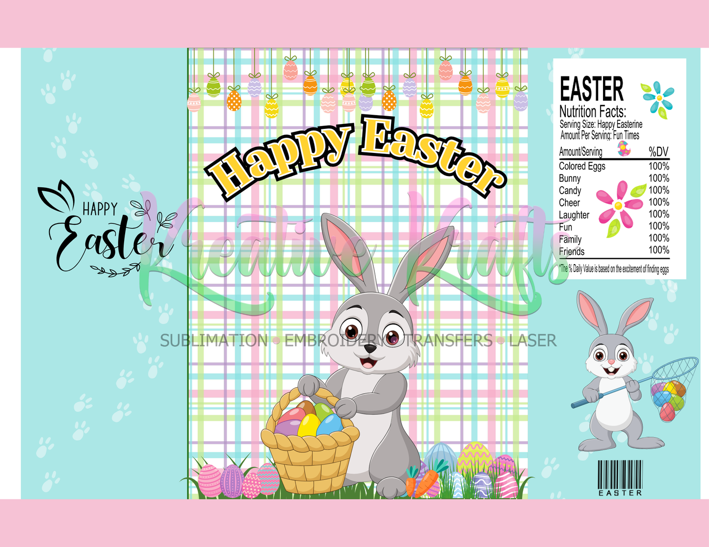 Easter Party Favors Bundle - Digital Canva File - Digital Download Only