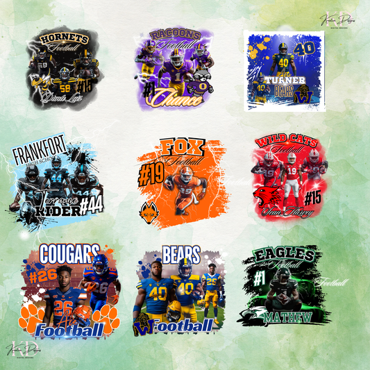 Football Designs Canva Editable Templates