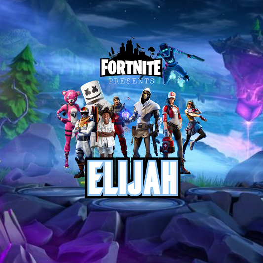 Fortnite Back to School Canva editable image