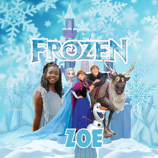 Frozen Back to School Canva editable image