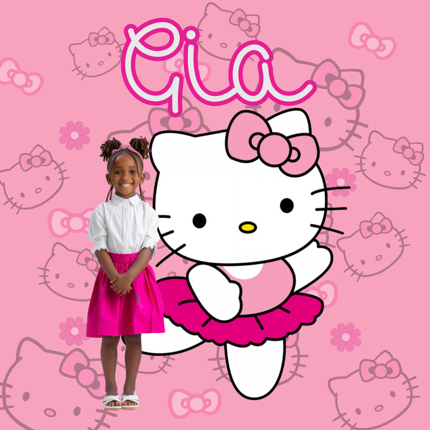 Hello Kitty Back to School Canva editable image