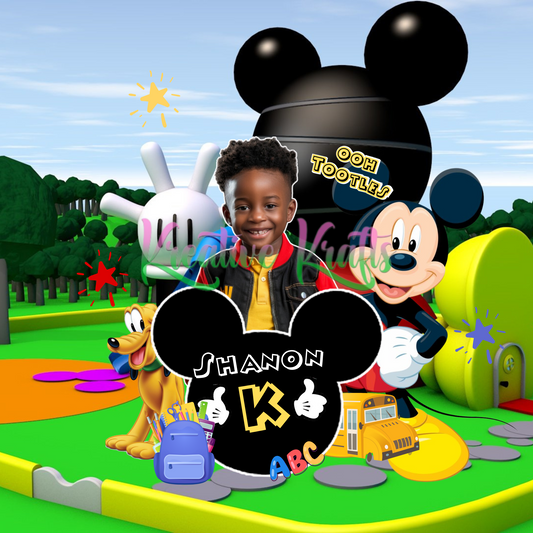 Mickey Back to School Canva editable image