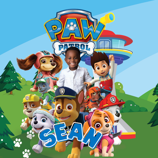 Paw Patrol Back to School Canva editable image