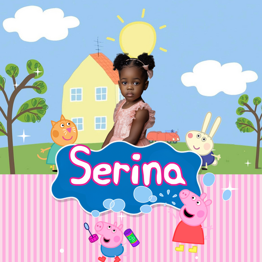 Peppa Pig Back to School Canva editable image