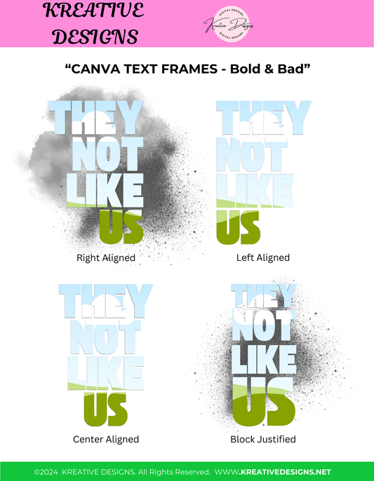 THEY NOT LIKE US Canva Editable Templates