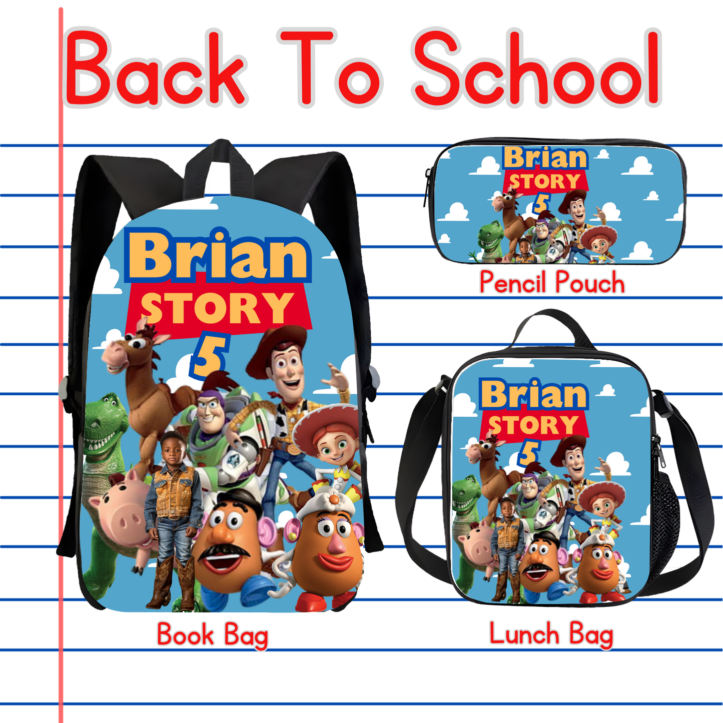 Toy Story Back to School Canva editable image